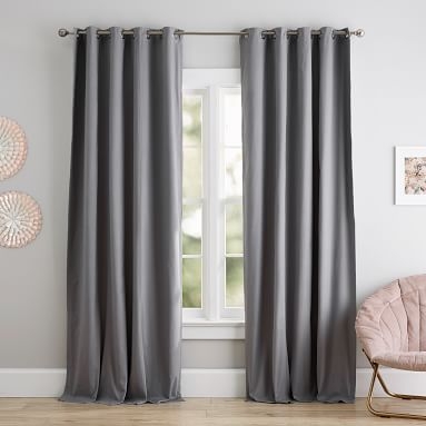 Classic Grommet Blackout Curtain - Set of 2, 84", Gray - Image 5