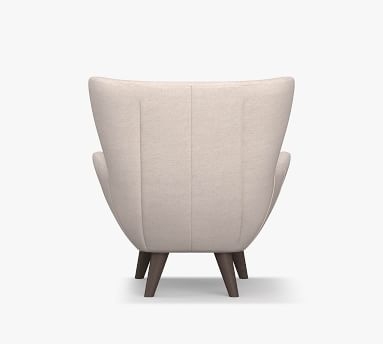 Wells Upholstered Tight Back Armchair, Polyester Wrapped Cushions, Performance Everydayvelvet(TM) Smoke - Image 3