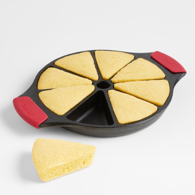 Lodge ® Cast Iron Wedge Pan with Silicone Grip - Image 0