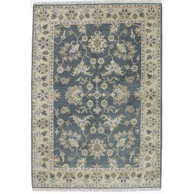 One-of-a-Kind Doggett Hand-Knotted 2010s Serapi Medium Weak Blue 6'1" x 8'11" Wool Area Rug - Image 0