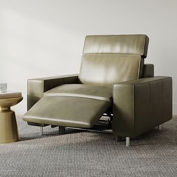 Axel Motion Chair Set: Arm, Single w/ Motion, Arm, Poly, Vegan Leather, Cinder, Antique Bronze - Image 3