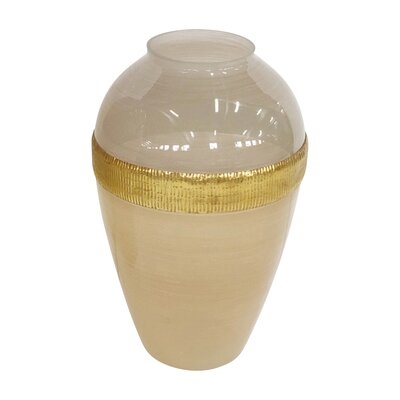 Febus Ivory/Beige 17" Indoor / Outdoor Glass Jar - Image 0