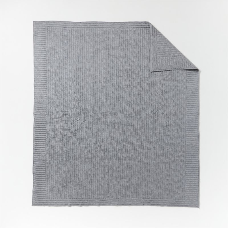 Cozysoft Organic Cotton Jersey Grey King Quilt - Image 6