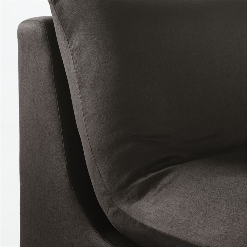 Turn 4-Piece L-Shaped Charcoal Black Sectional Sofa - Image 5