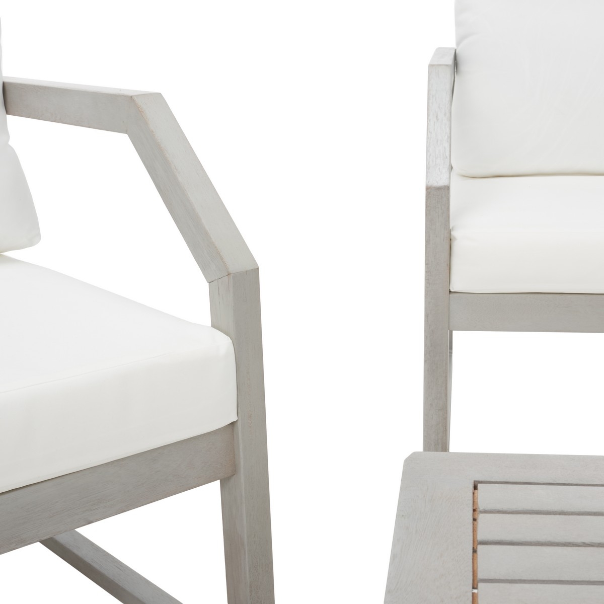 Dren 4 Pc Living Set - Grey/Beige - Safavieh - Image 3