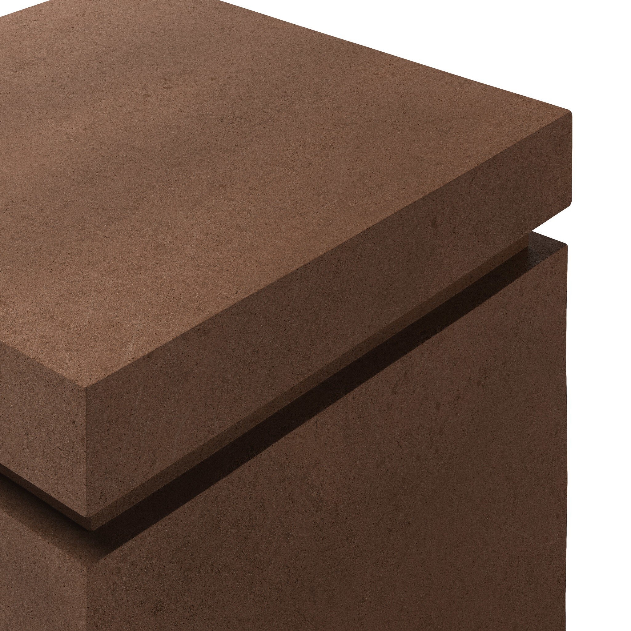 Posen Outdoor Square Propane Enclosure - Clay Concrete - Image 3