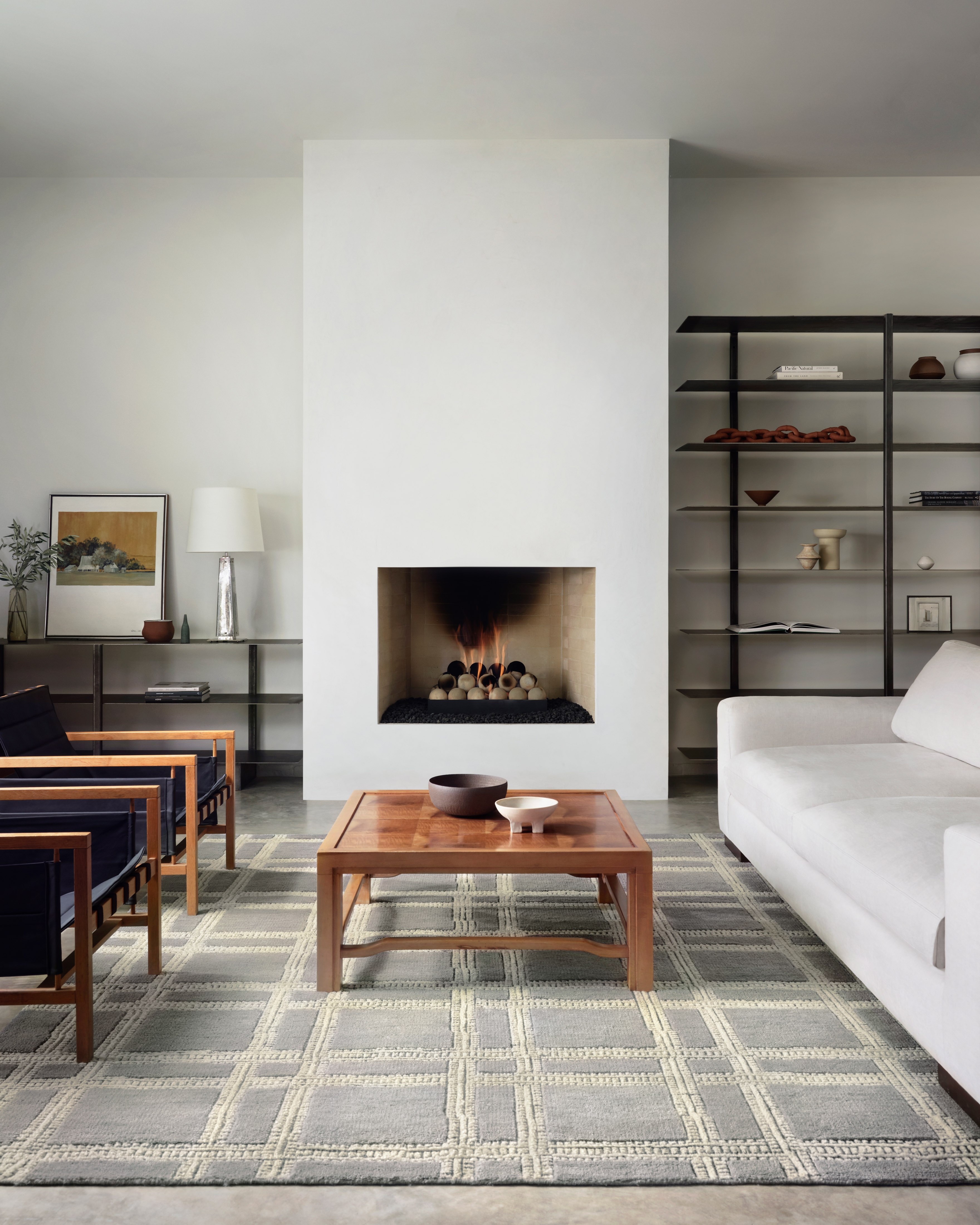 MILTON MLT-02 GREY / IVORY 18" x 18" Sample - Image 1