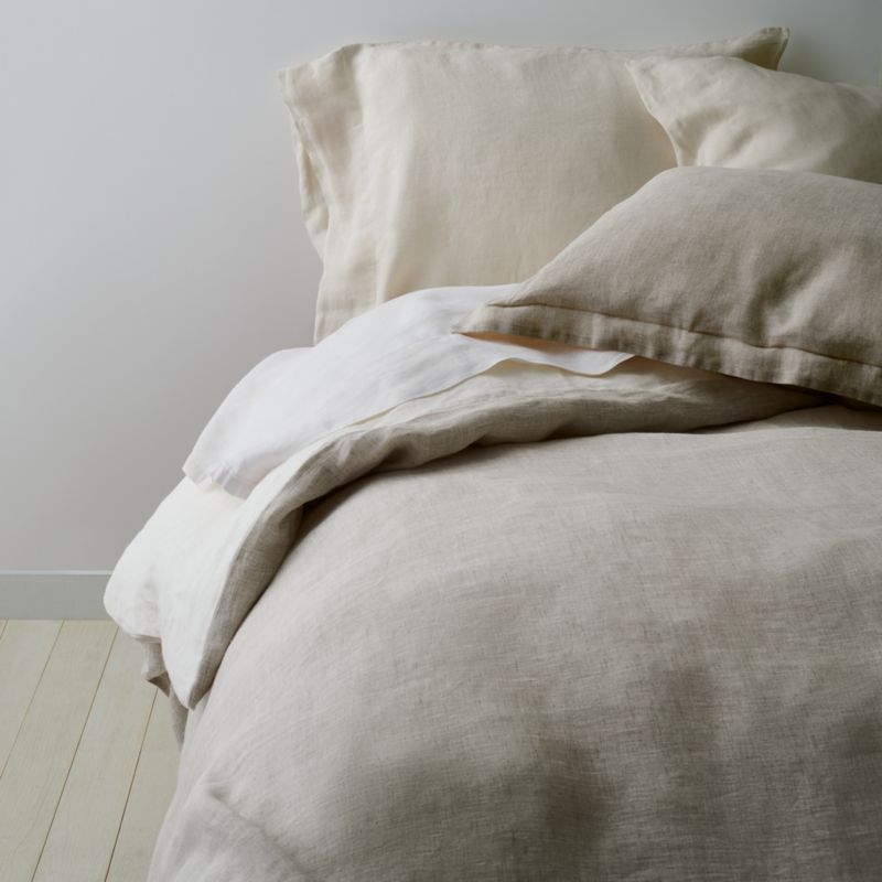Aire Natural Hemp Warm Natural King Bed Sheet Set - Image 1