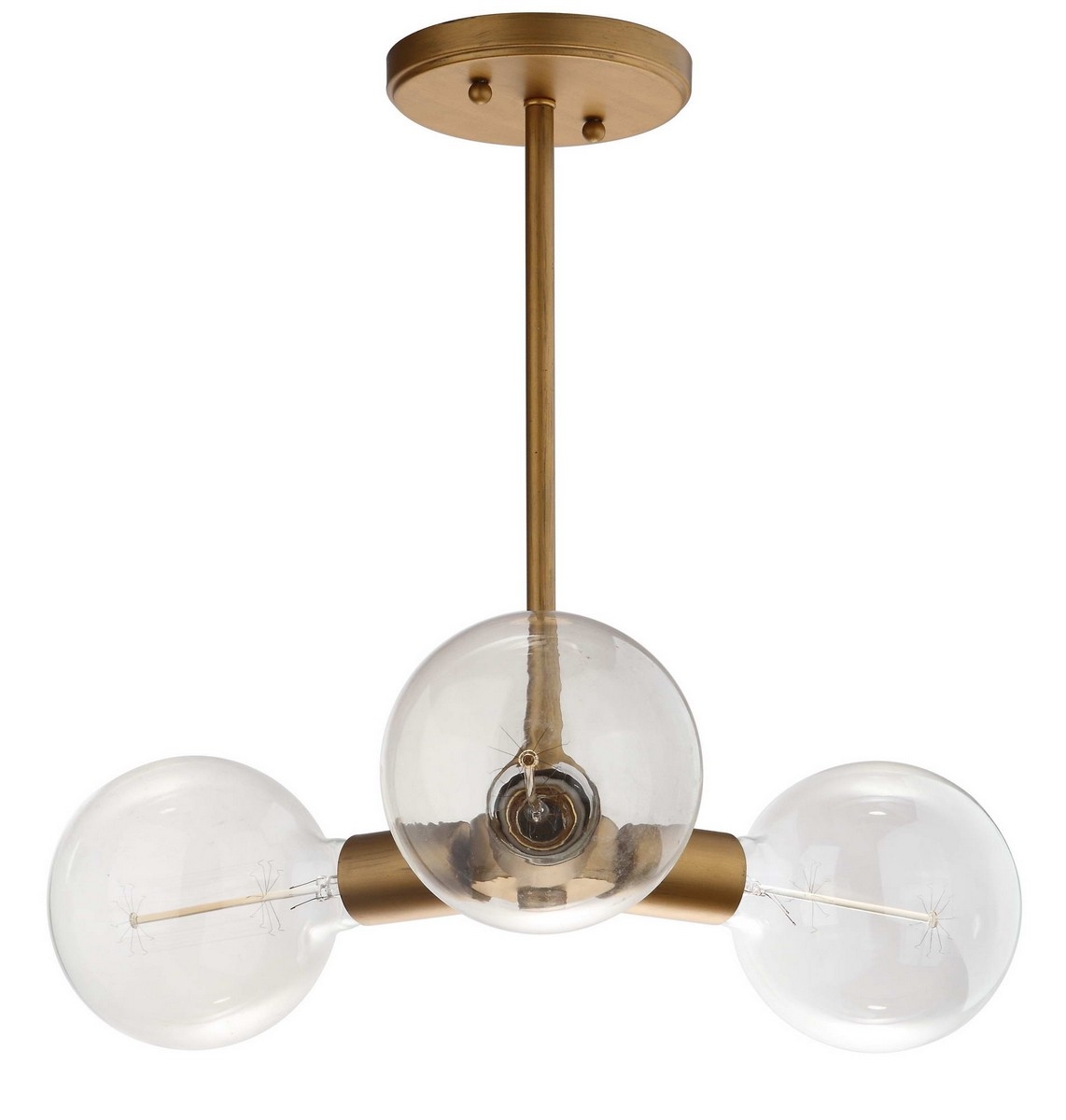 Harkin 3 Light 18-Inch Dia Adjustable Pendant - Gold - Safavieh - Image 0