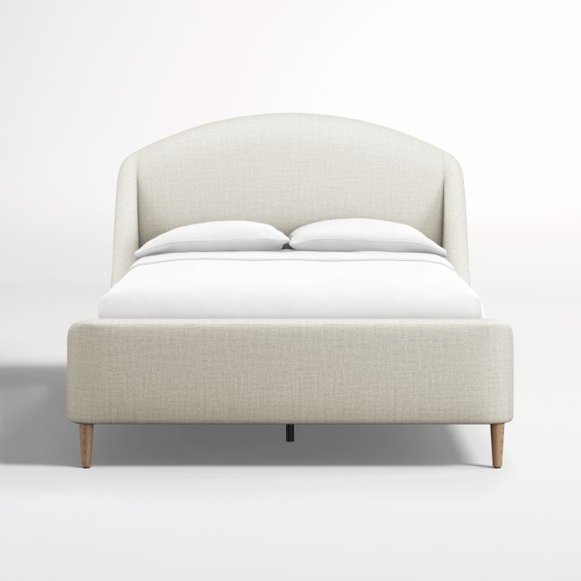 Lafayette Natural Beige Upholstered Full Bed - Image 0