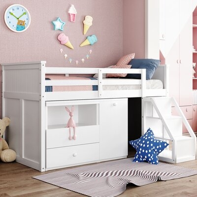 Twin Loft Bed With Desk - Image 0