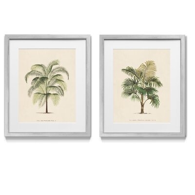 Les Palmiers III - 2 Piece Picture Frame Graphic Art Print Set on Paper - Image 0