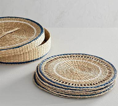 Woven Placemats &amp; Holder Set - Image 0