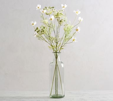 Faux Queen Anne's Lace And Cosmos Bouquet, Green - Image 4
