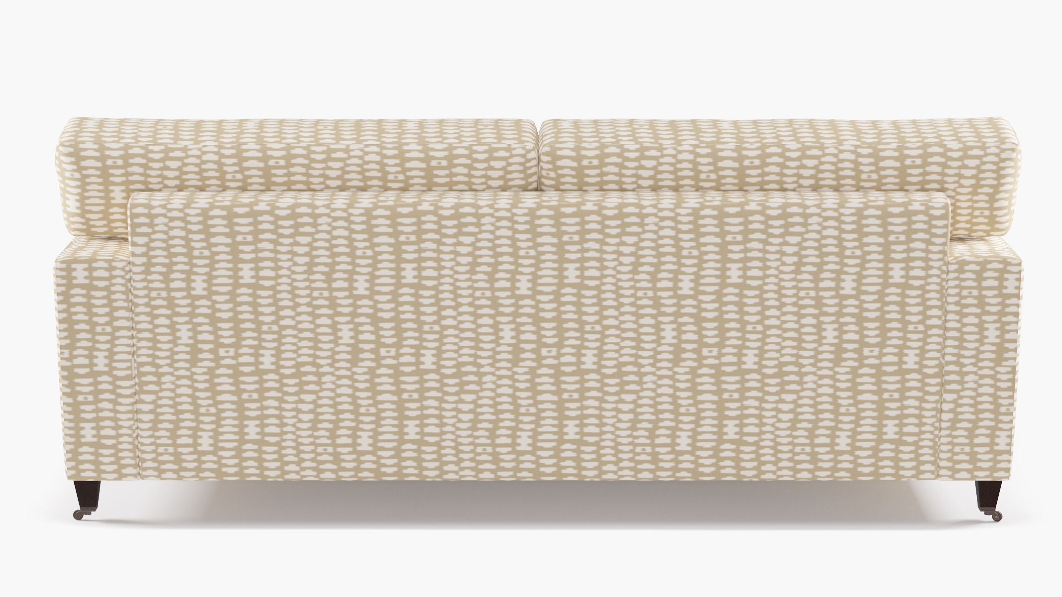 Classic Sofa, Sand Odalisque, Espresso with Antique Brass Caster - Image 3