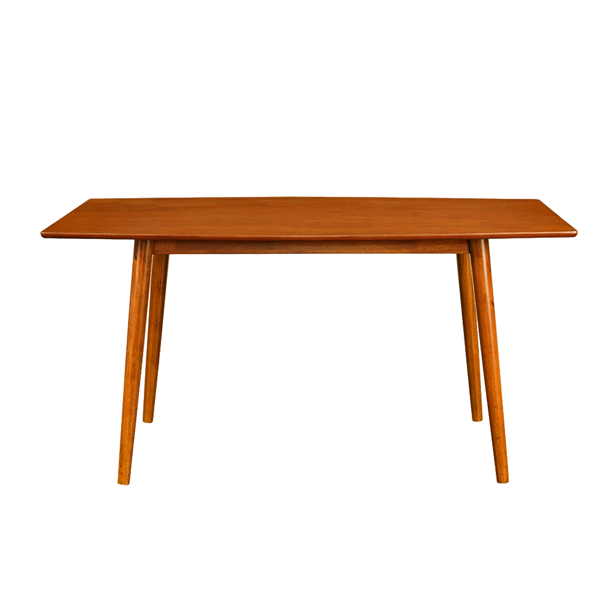 60" Mid Century Wood Dining Table - Acorn - Image 2