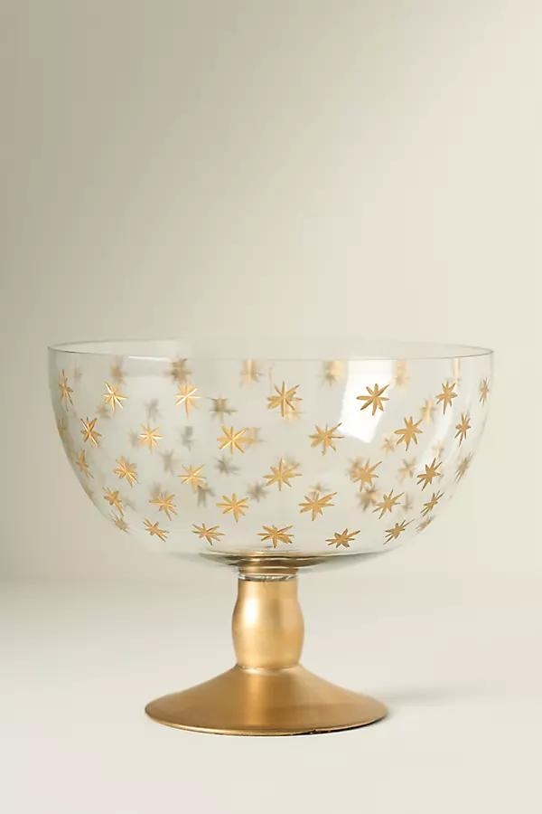 Etched Glass Serve Bowl - Image 0
