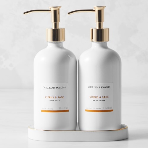 Home Fragrance Deluxe 3-Piece Hand Soap & Lotion Set, Citrus and Sage - Image 0