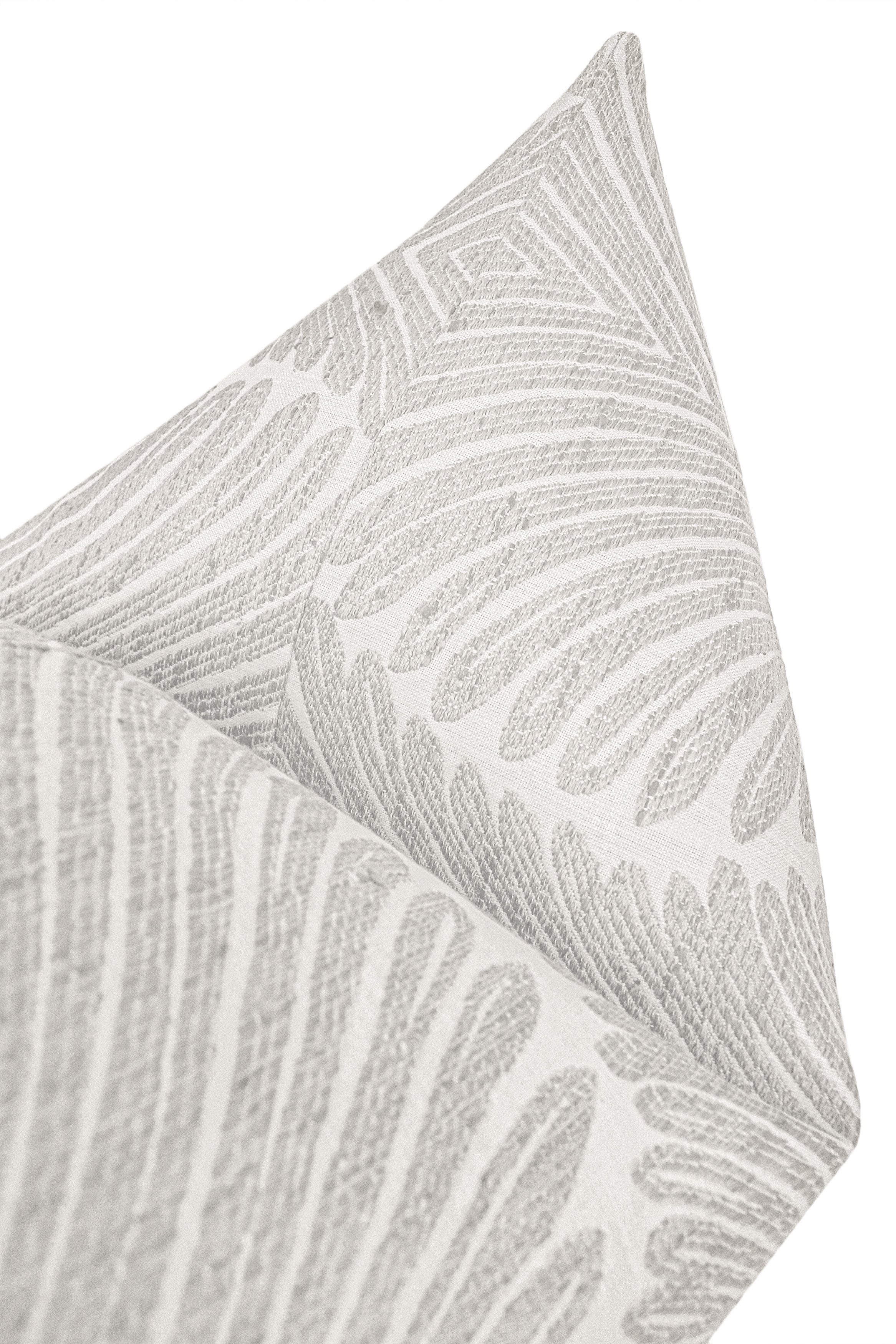Musgrove Chenille Throw Pillow Cover, Dove Gray, 20" x 20" - Image 1