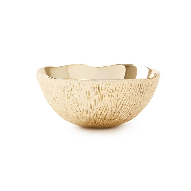 Villa & House (originally Bungalow 5) Coral Metal Traditional Decorative Bowl in Brass - Image 0