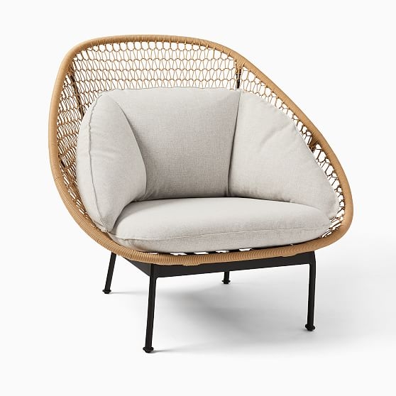Paradise Lounge Chair, Natural, Antique Bronze - Image 0