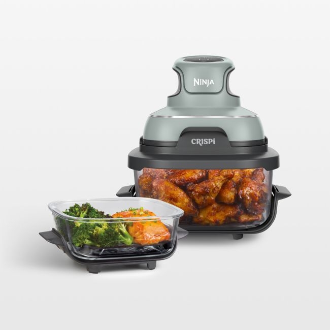 Ninja Crispi 4-in-1 Portable Glass Air Fryer Cooking System in Sage Green - Image 0