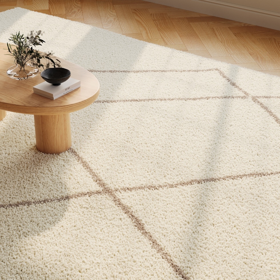 Dora 9 x 12 Rug - Textured Ivory - Image 0