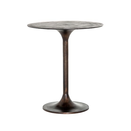 Tulip Pedestal 32" Round Counter Table, Antique Rust - Image 0