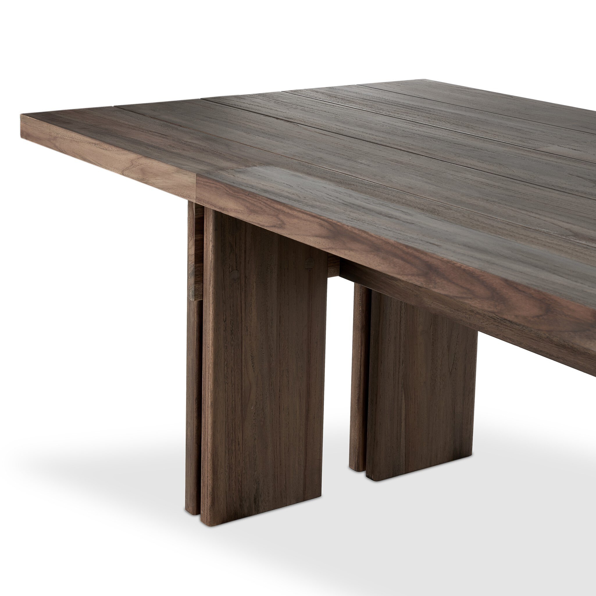 Railay Outdoor Dining Table 96" - Stained Toasted Brown-FSC - Image 7