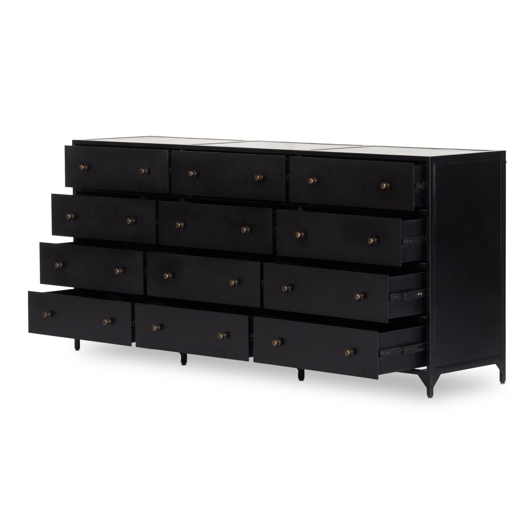 Belmont 12 Drawer Dresser - Black - Image 4