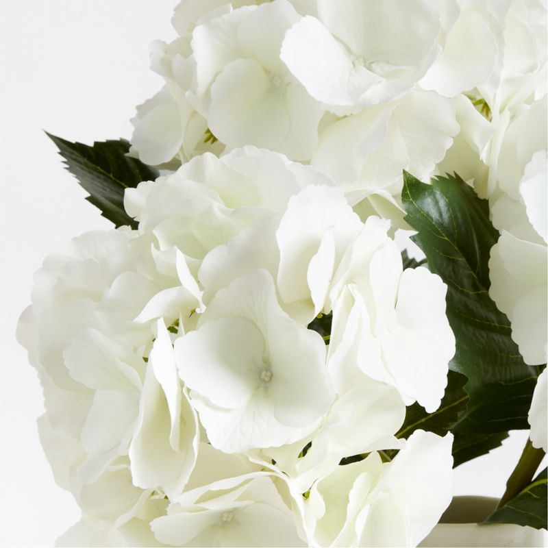 Faux White Hydrangea Stem 20" by Abigail Ahern - Image 1