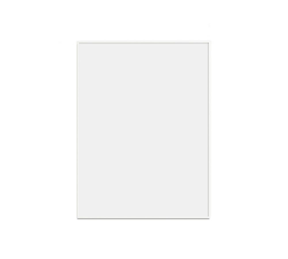Thin Metal Gallery Frame, No Mat, 18x24 - Bright White - Image 0
