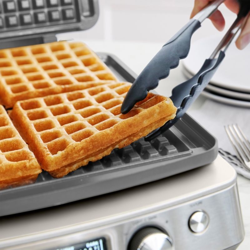 GreenPan™ Elite 4-Square Waffle Maker in Cloud Cream - Image 5