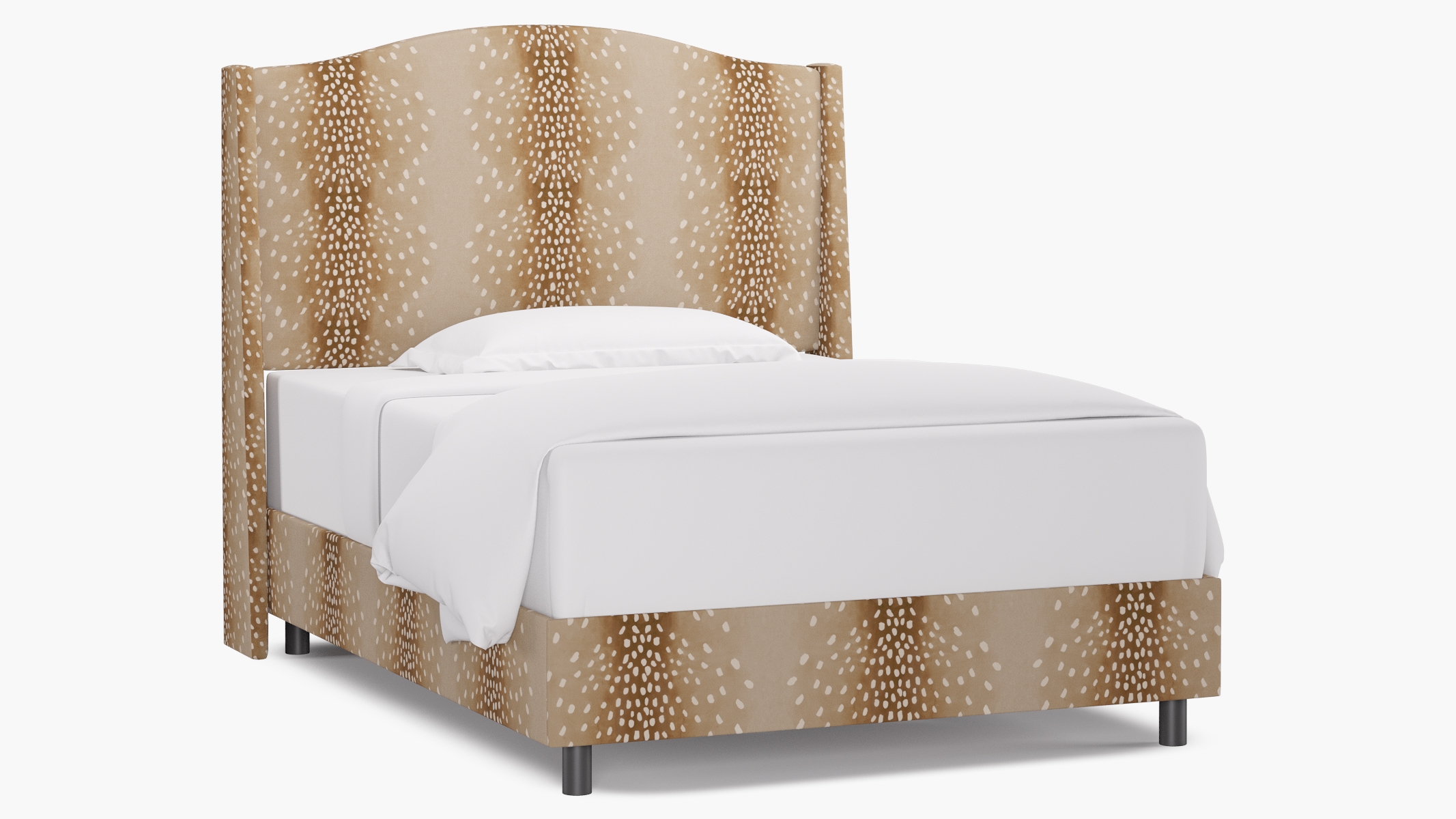 Classic Wingback Bed, Fawn, Full - Image 0