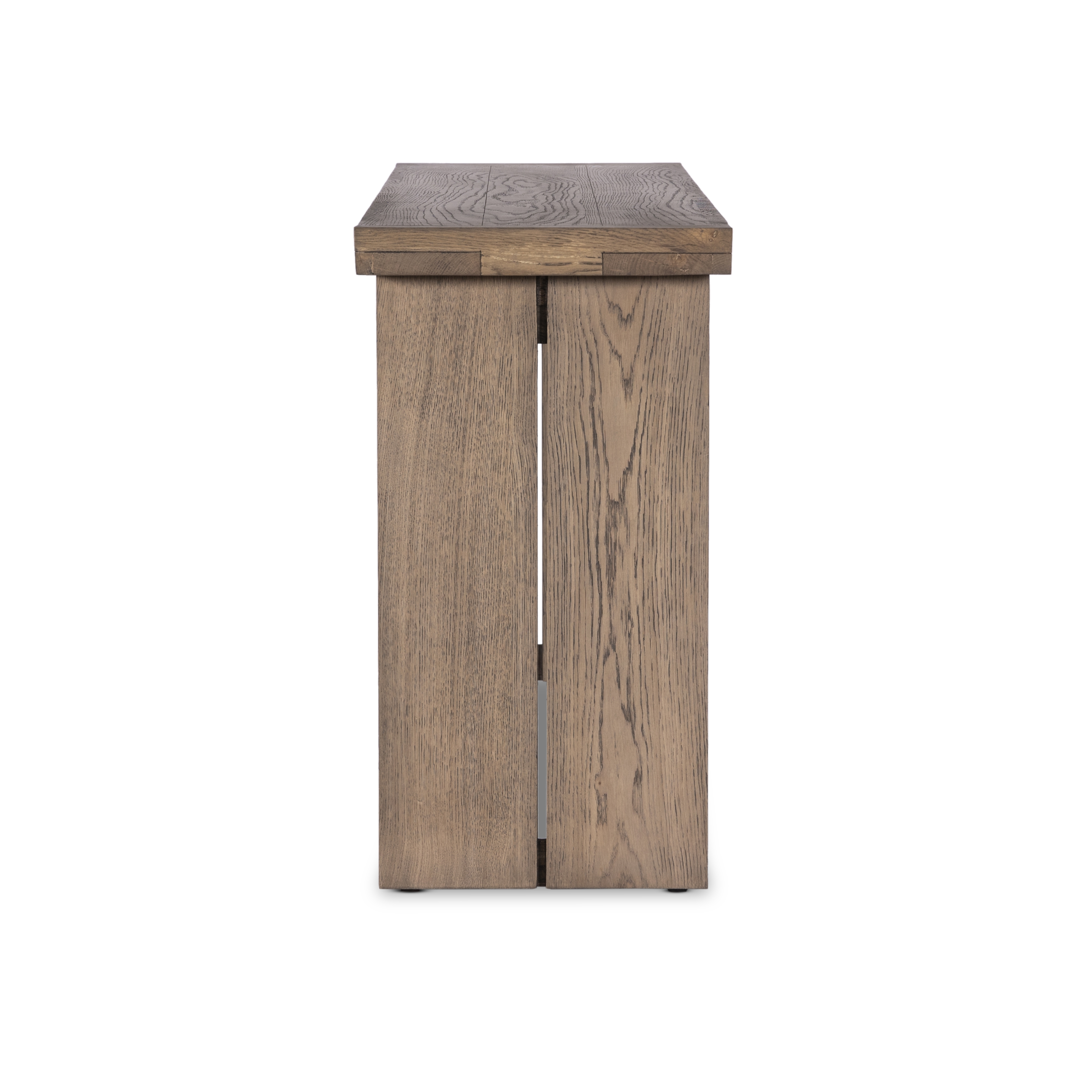 Warby Console Table - Worn Oak Veneer - Image 4