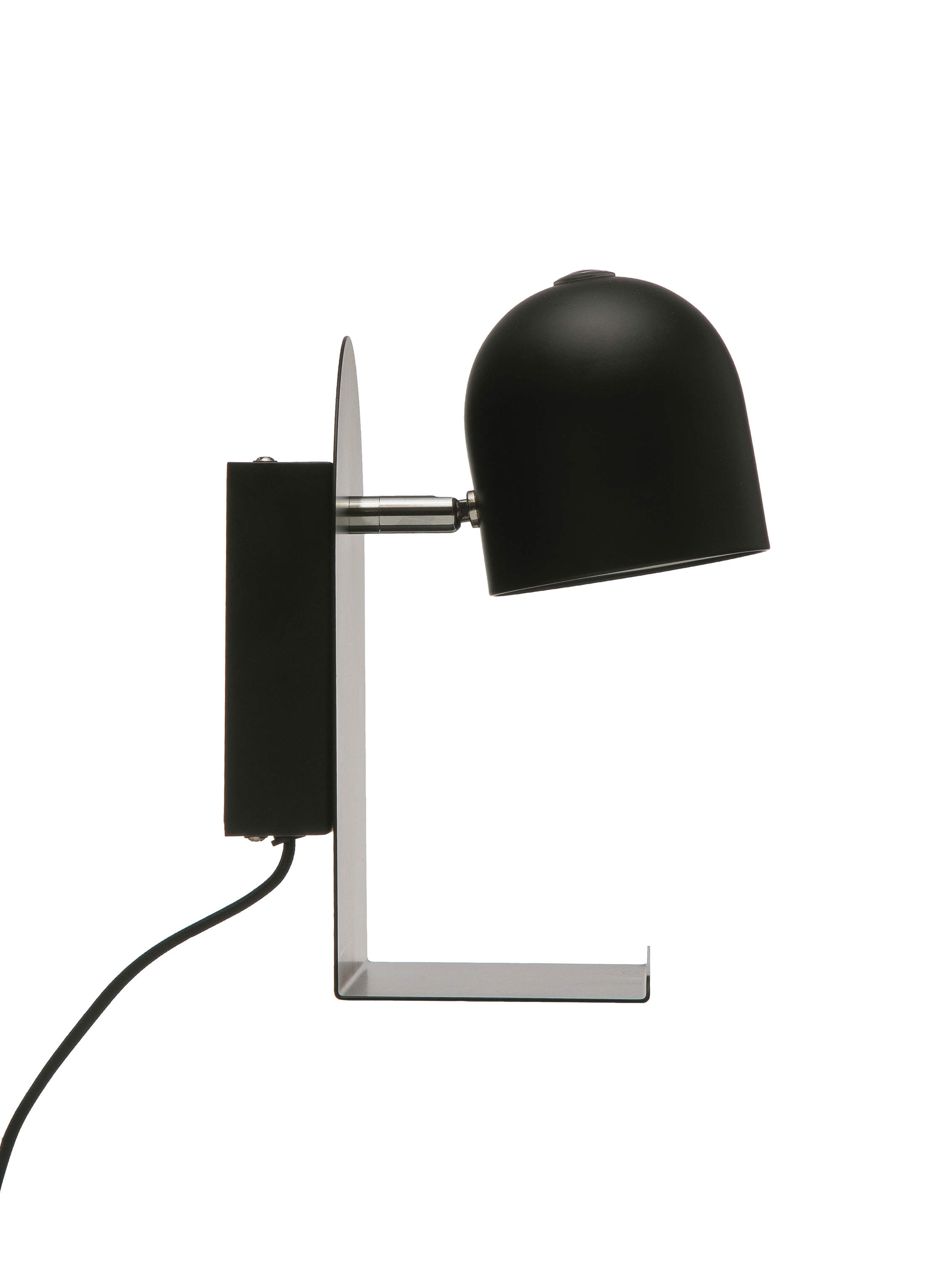 Metal LED Wall Sconce with Plug, Shelf, USB Port & Touch Switch - Image 0