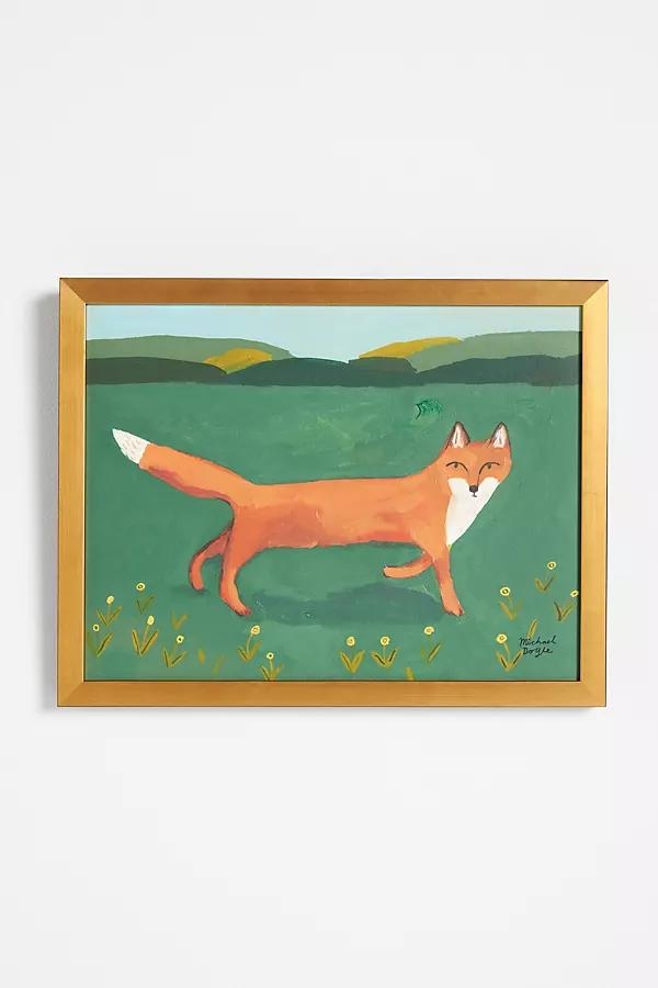 Fox In The Field Wall Art - Image 0
