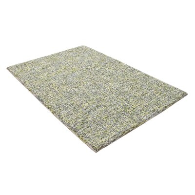 One Of A Kind  Hand-Tufted Modern & Contemporary 2' X 3' Solid Wool Green Rug - Image 0