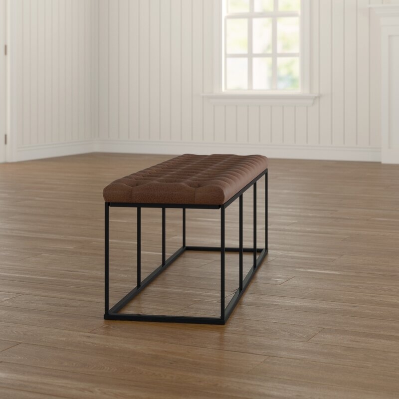 Thrapst Upholstered Bench, Brown - Image 3