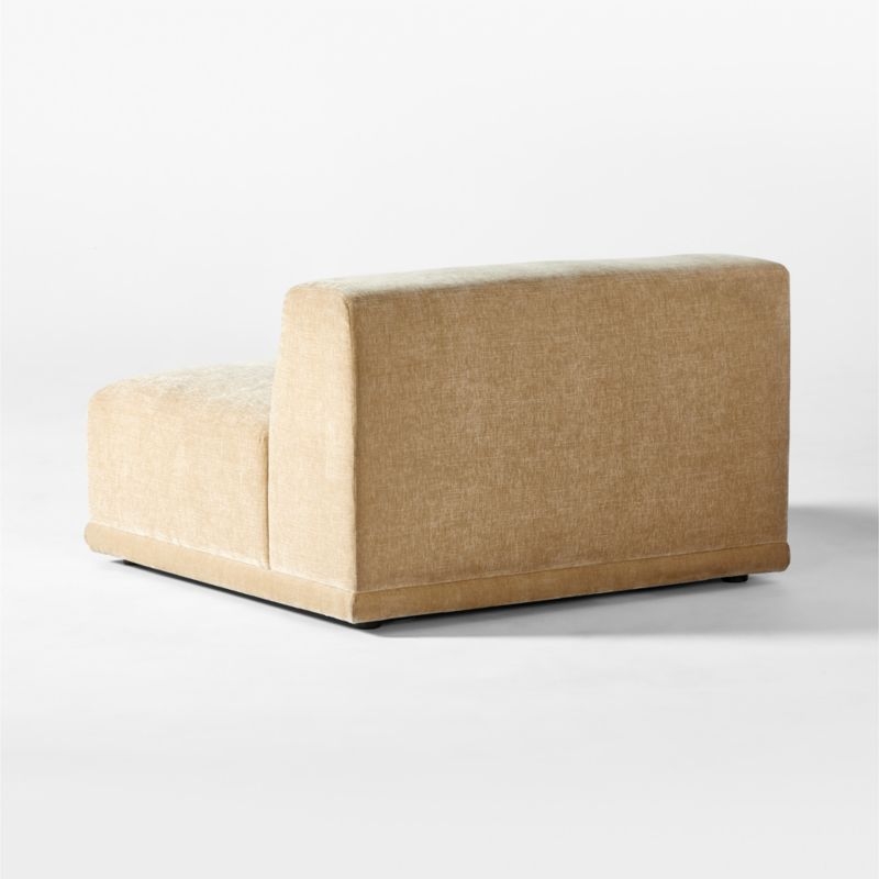 Faible Wheat Performance Velvet Deep Depth Armless Chair - Image 4