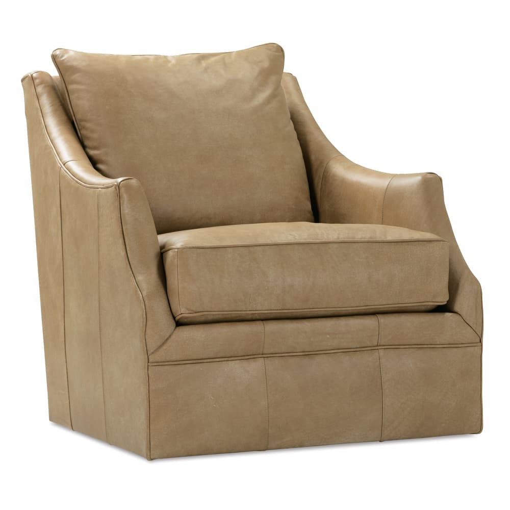 Kara Leather Swivel Glider - Image 2