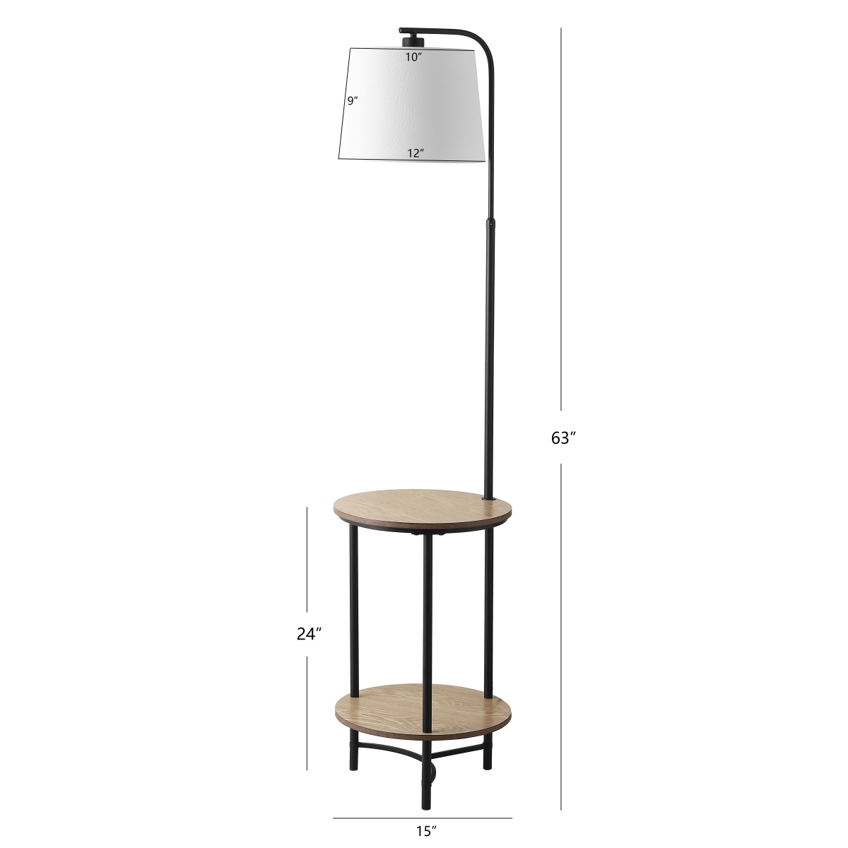 Henley Floor Lamp - Black - Image 1