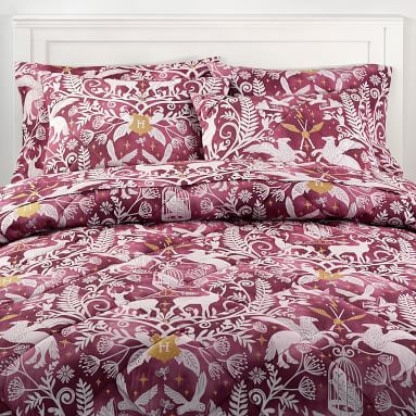HARRY POTTER(TM) Magical Damask Comforter, Full/Queen, Mystic Mint - Image 2