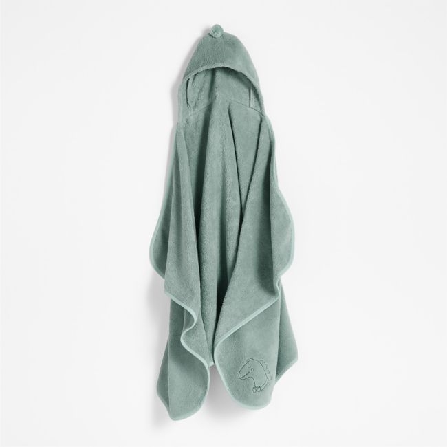 Nachi 100% Organic Cotton Blue Hooded Kids Towel - Image 0