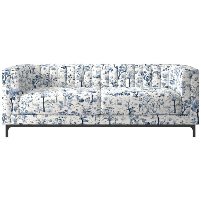 Ambroise 80" Sofa Landscape Blue - Image 0