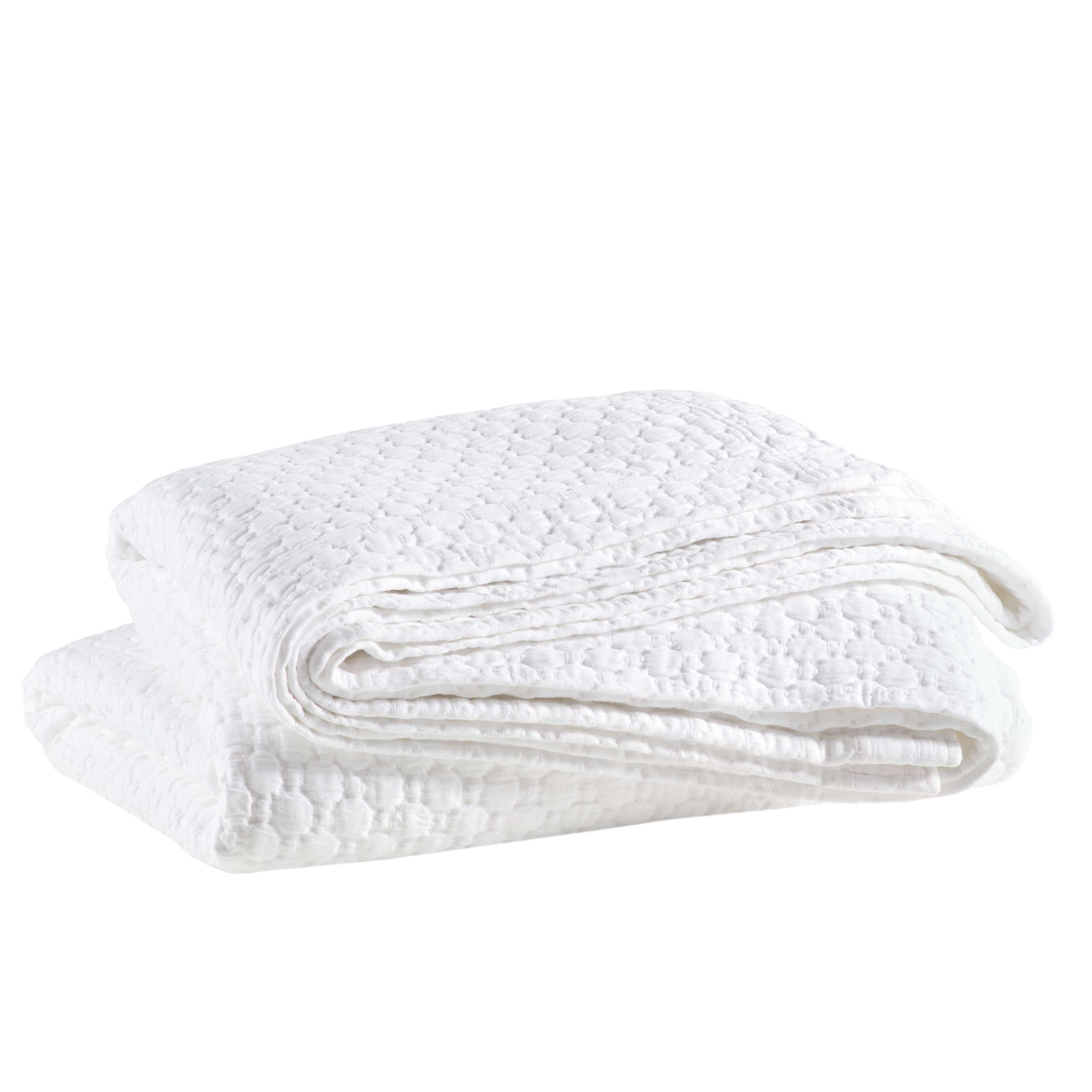 Lodi White Matelasse Coverlet - Image 1
