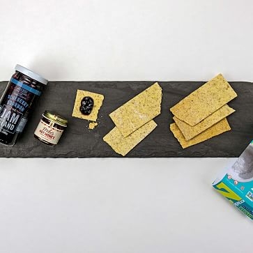 Make Your Own Cheese Plate 12X18 Board, Jam Stand Blueberry Bourbon Z Cracker, Mike'S Hot Honey - Image 0