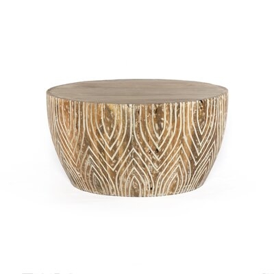 Samira Drum Coffee Table, Back in Stock Oct 1, 2021. - Image 0