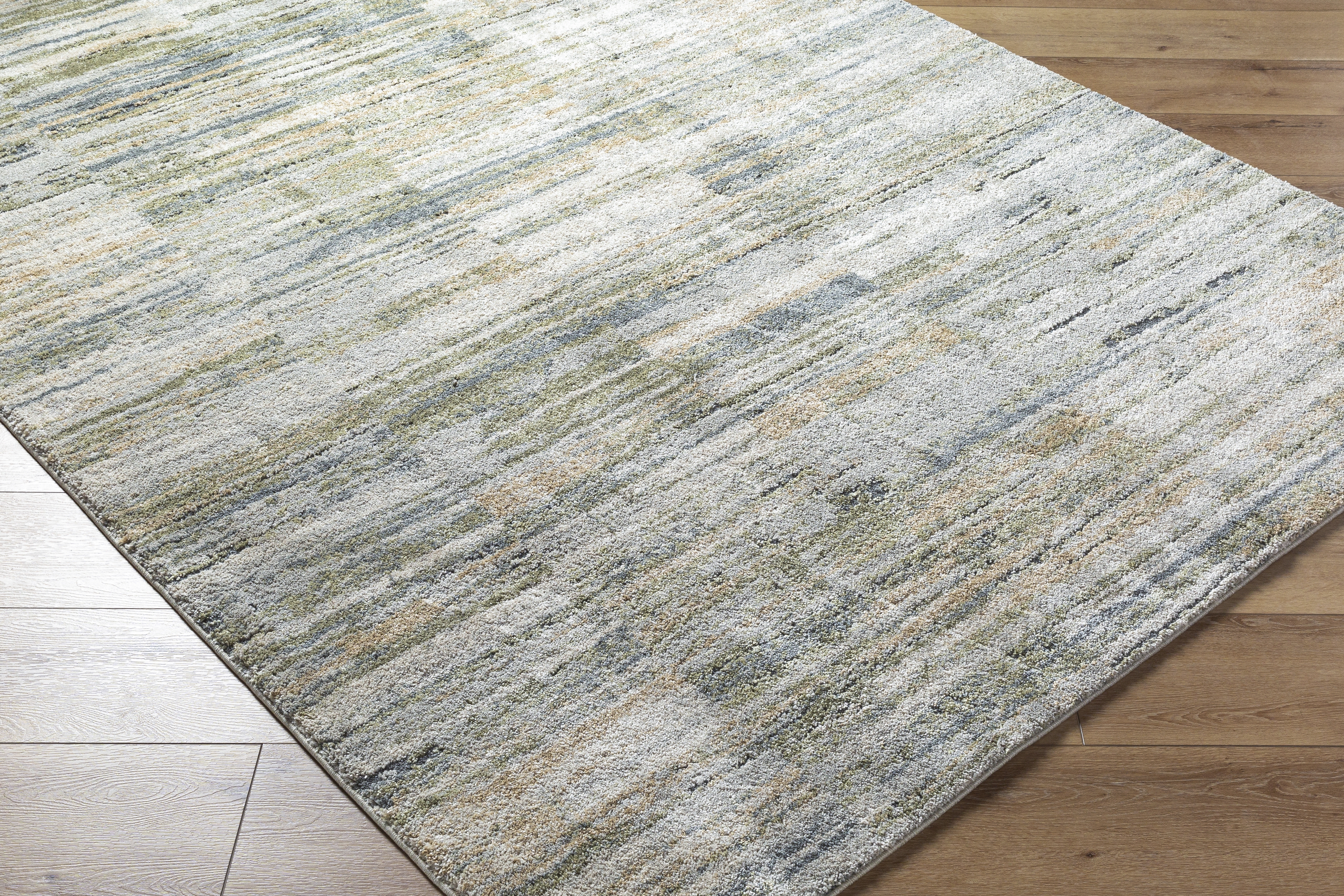 Avellino Beige Indoor 5'3" x 7' Machine Woven Rug - Image 4
