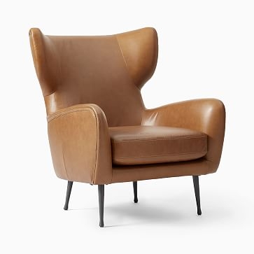 Lucia Chair, Poly, Sierra Leather, Licorice, Dark Bronze - Image 1